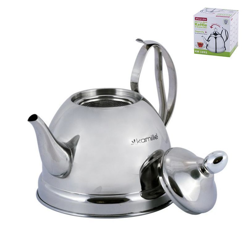 Чайник заварочный 1л нерж.сталь арт. 1095 (24)