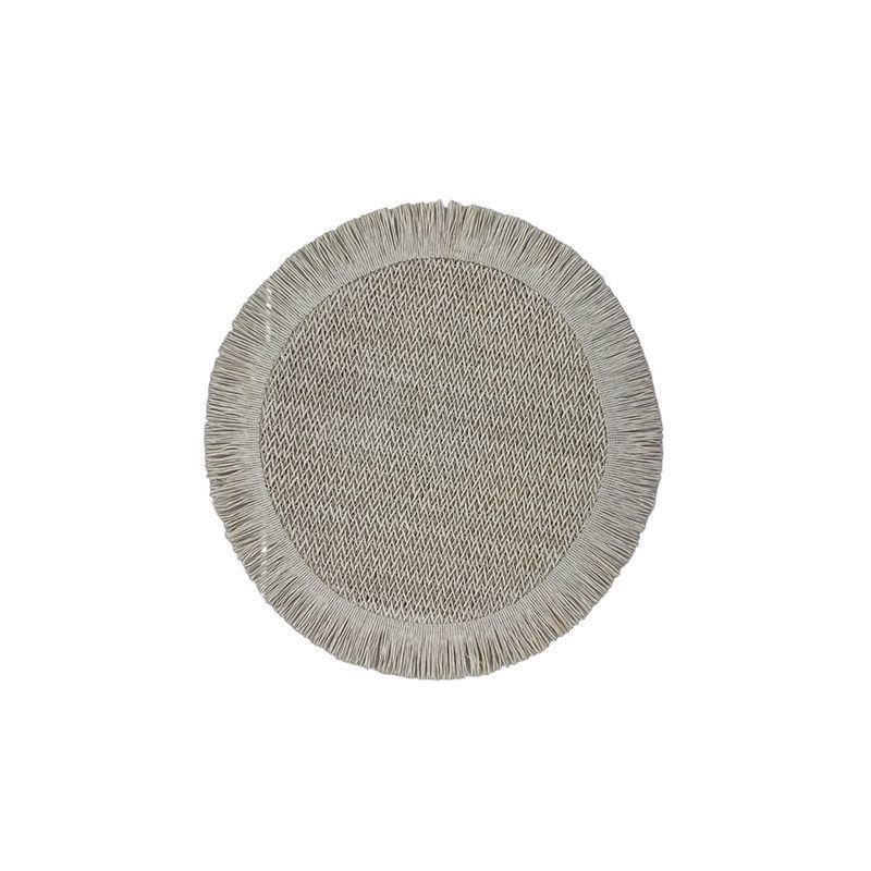 Салфетка сервировочная 39см бумага бежевая круглая JC-15291 (300)