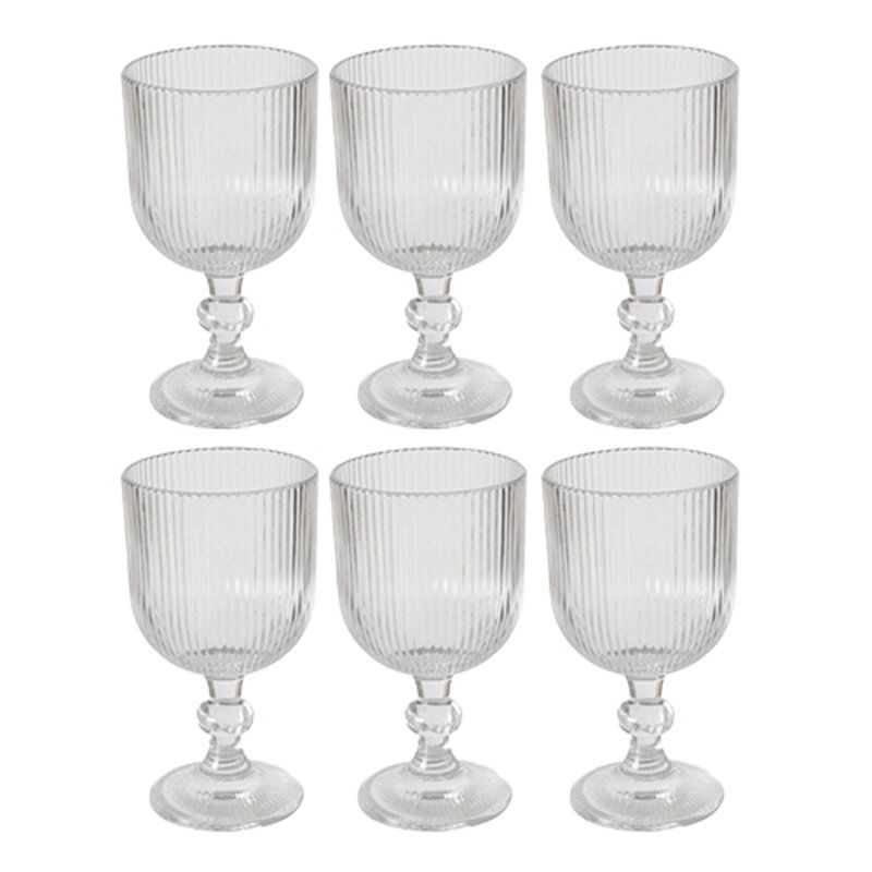 Бокалы набор 6шт 310мл стекло Вертикаль