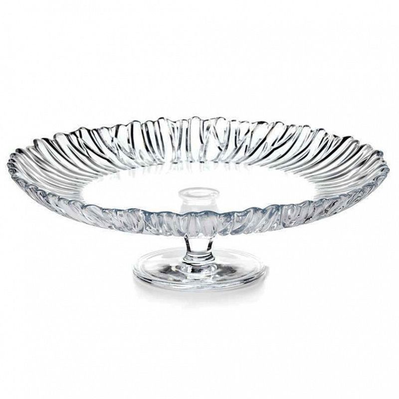 Блюдо 31,5см стекло АВРОРА на ножке (1)