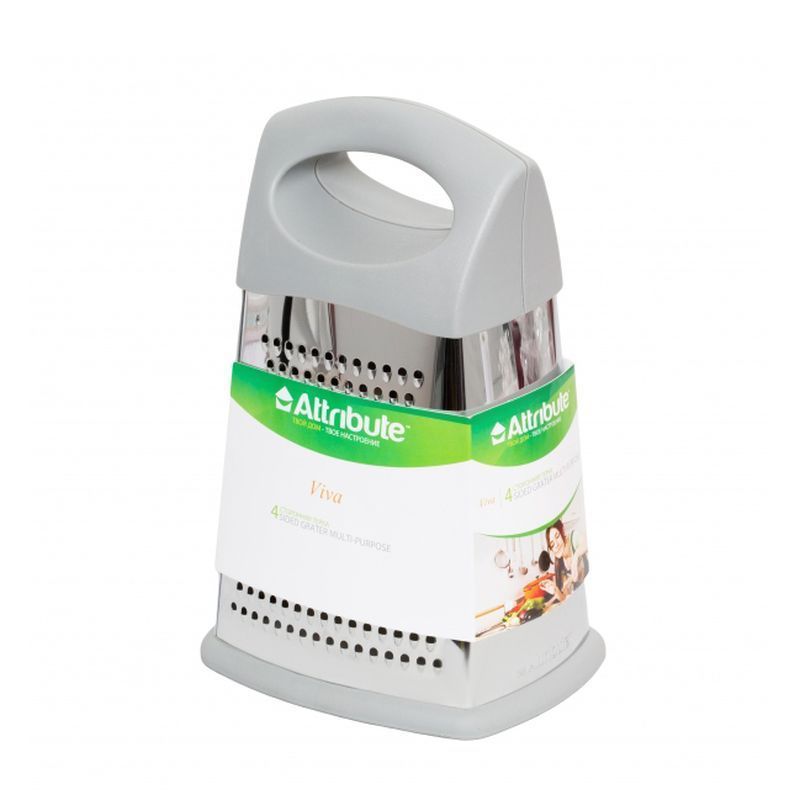 Терка 4 гранная 15,5*12*24см нерж.сталь VIVA MAXI 2 цвета (12)