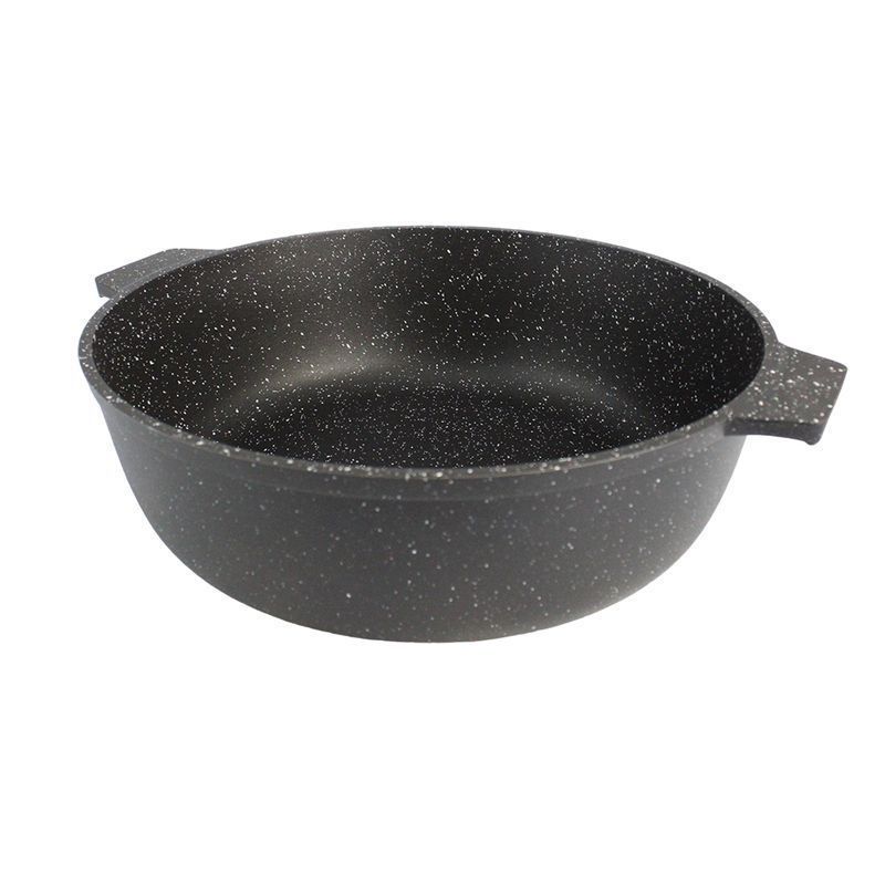 Жаровня 5л алюминий АП Granit Perfection black без крышки (5)