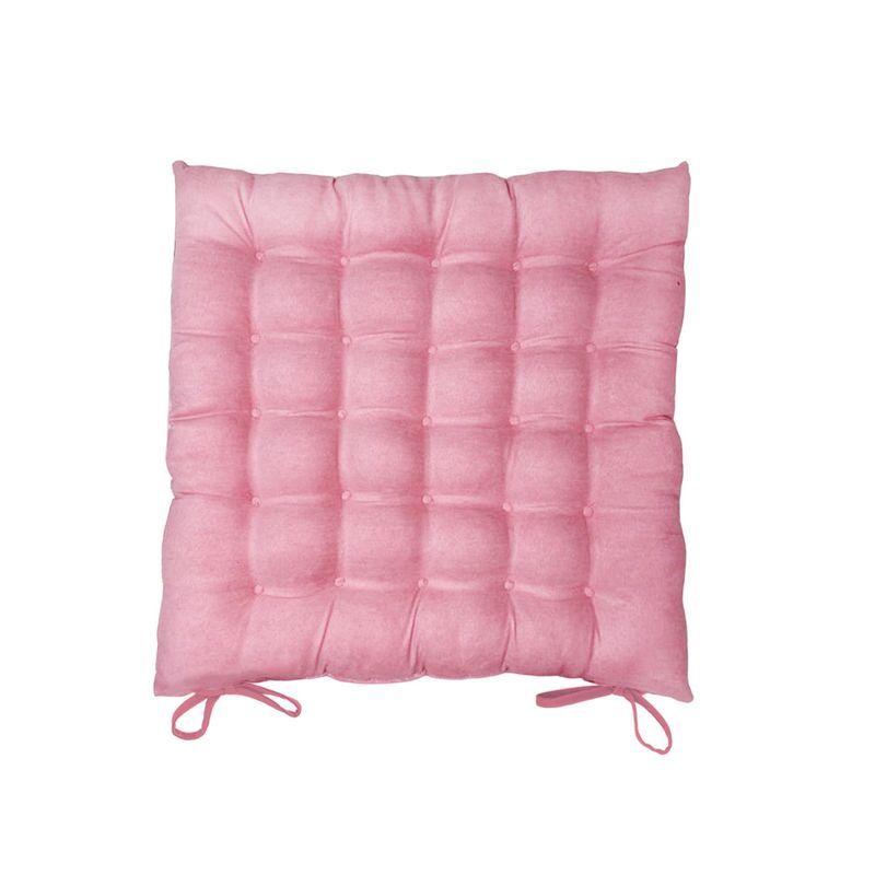 Сидушка на стул (табурет) 40*40 розовая JC-15717 (100)