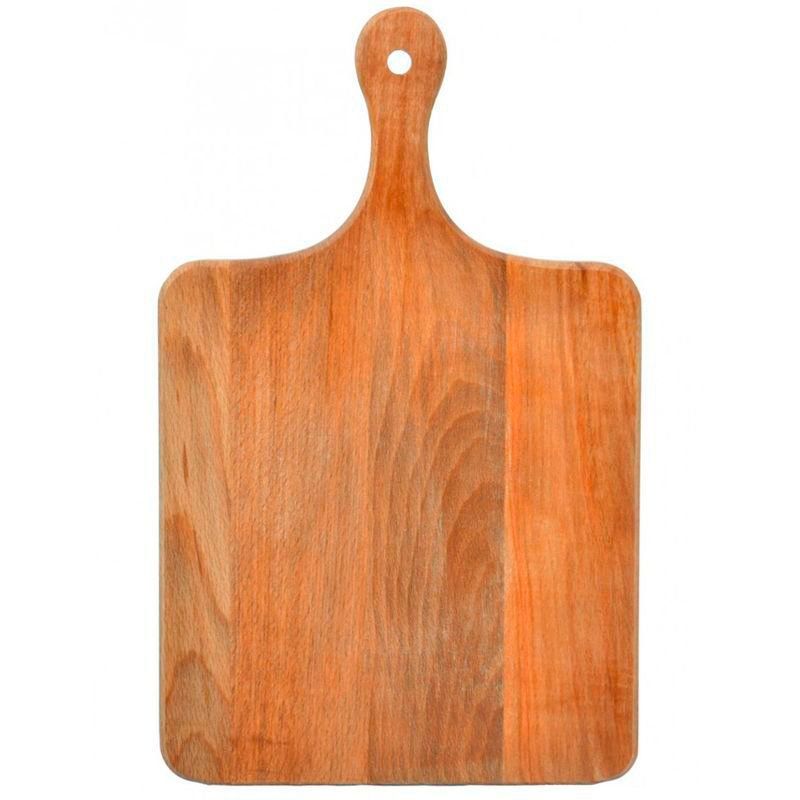 Доска разделочная 40*25см бук ХОЗЯЮШКА большая с ручкой 12-5 (10)