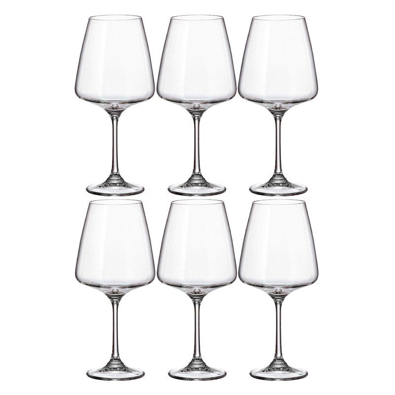 Бокалы для вина набор 6шт 570мл стекло НАОМИ/КОВАС 91L/1SC69/0/00000/570-662 (4/8)