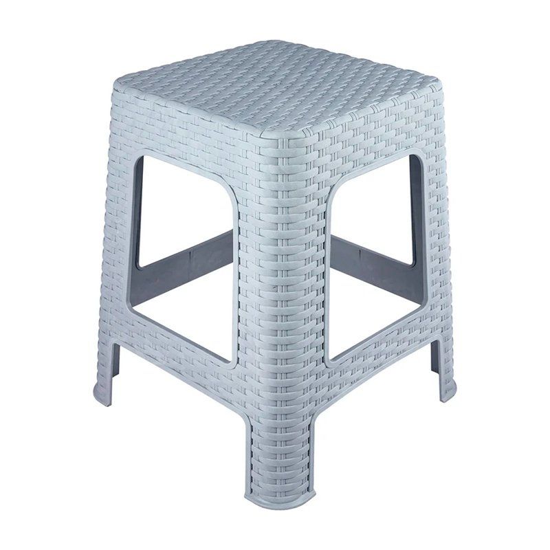 Табурет  330*330*330мм пластик АРТЛАЙН малый серый (9)