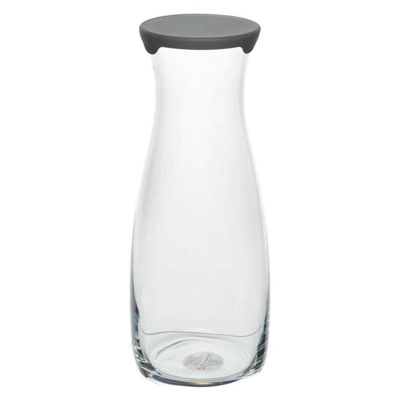 Кувшин 1180мл стекло АМФОРА с черной/серой силикон.крышкой 43813B (6)