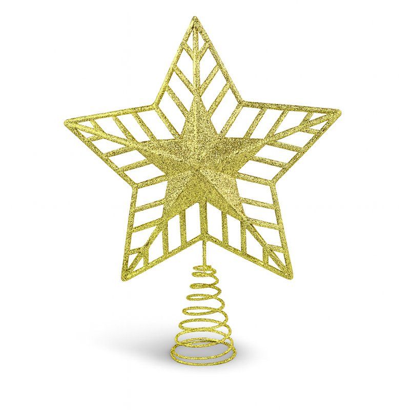 Верхушка на елку ЗВЕЗДА 24*20см металл золото OSAD24-191/JC-16384 (102)