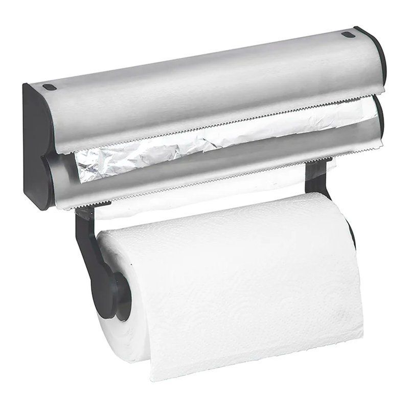 Держатель кухонный настенный для фольги, пищевой пленки, бумажного полотенца 34*20*9см Mario (12)