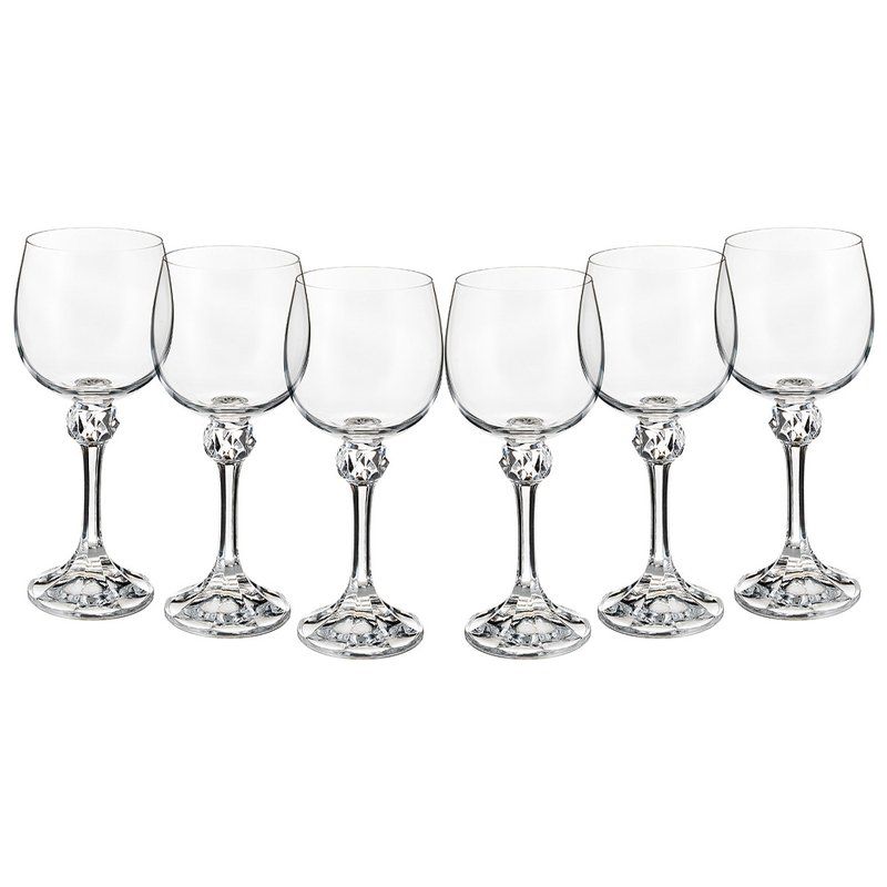 Бокалы для вина набор 6шт 230мл стекло ДЖУЛИЯ 40428 (8)