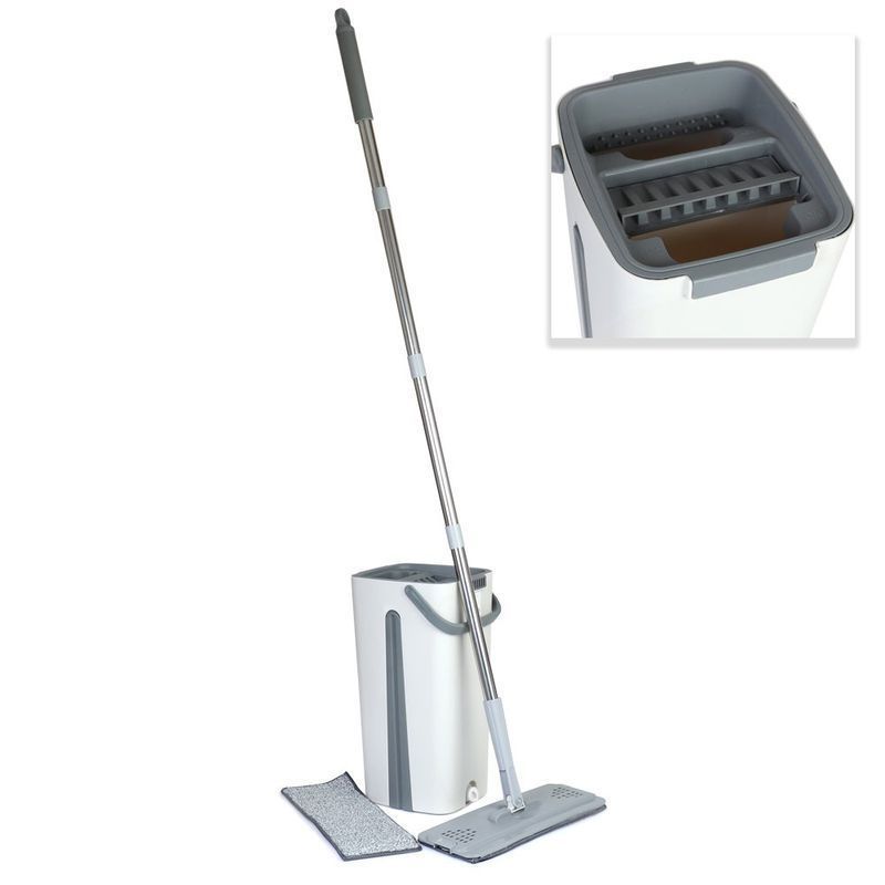 Комплект для влажной уборки (ведро МОП 20*17*37см, швабра 32*126см, насадка 2шт) пластик Z3 (24)