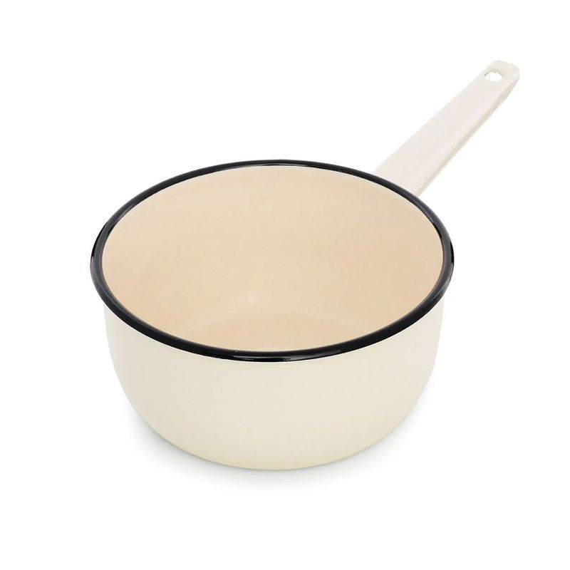 Ковш 1,5л эмаль без крышки Жемчужная (8)