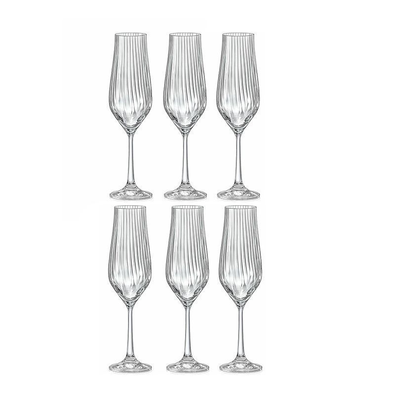 Бокалы для шампанского набор 6шт 170мл стекло ТУЛИПА opt (8)