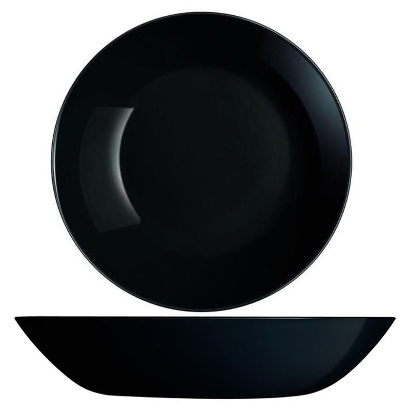 Тарелка глубокая 20см стеклокерамика ДИВАЛИ ЧЕРН суповая Р0787 (24)