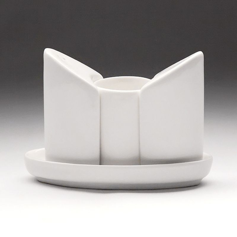 Набор для специй 3пр 90мм фарфор КОЛЛАЖ на подставке (60/54)