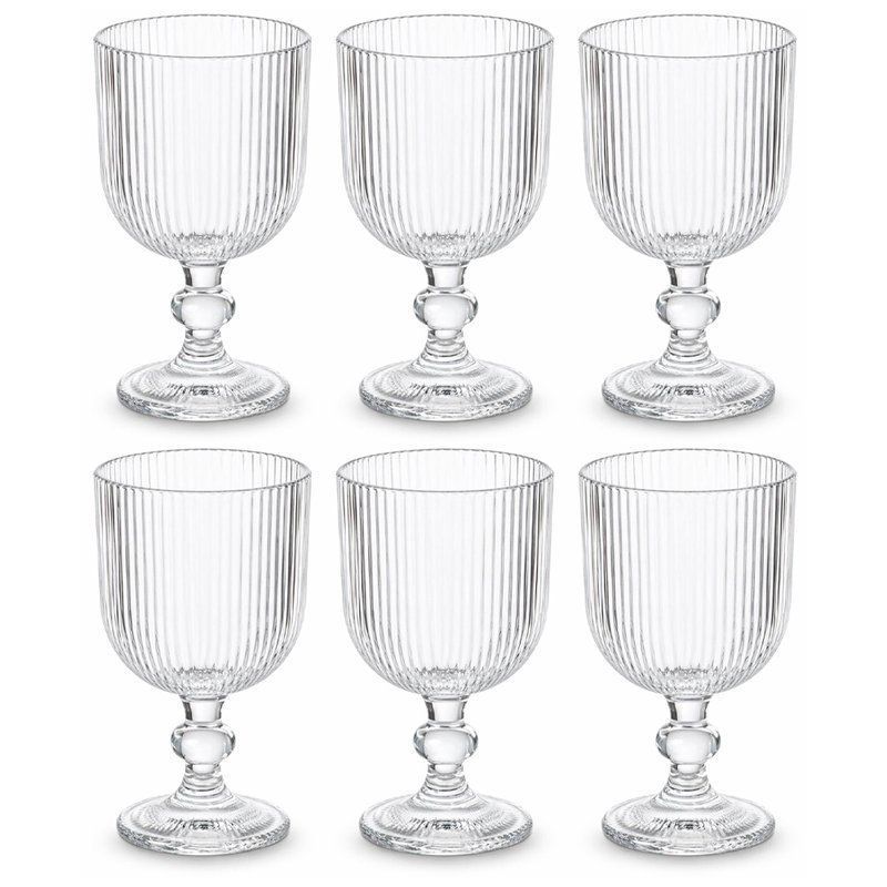 Бокалы набор 6шт 310мл стекло Вертикаль