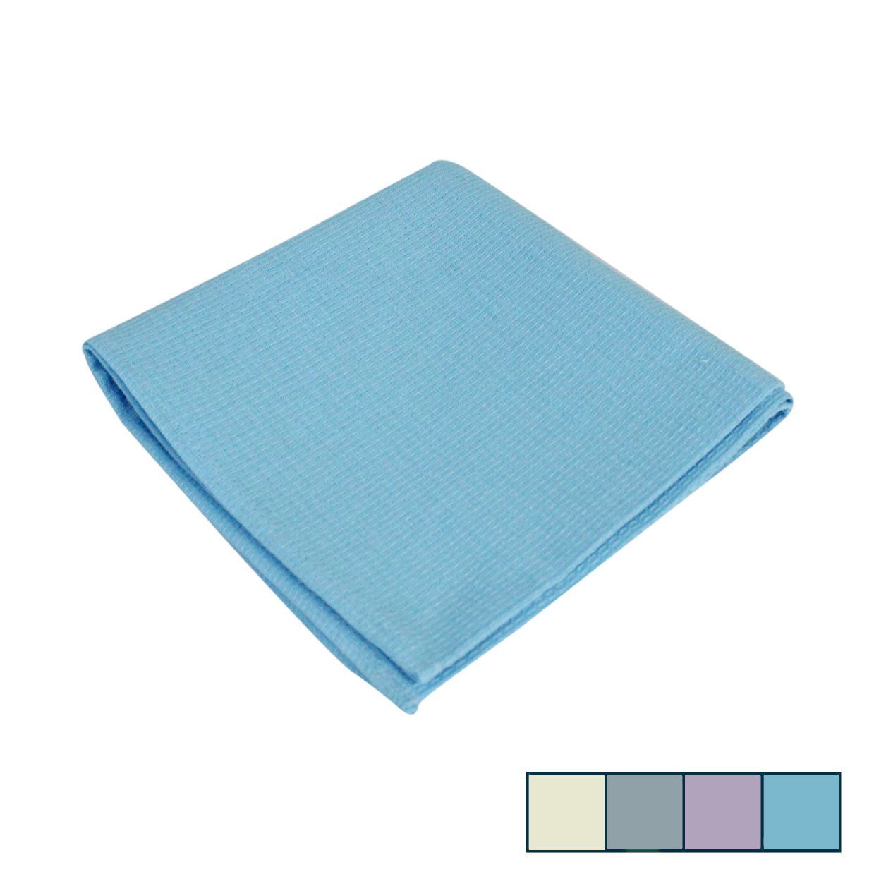 Полотенце кухонное 37*73см вафельное мелкая клетка однотонное