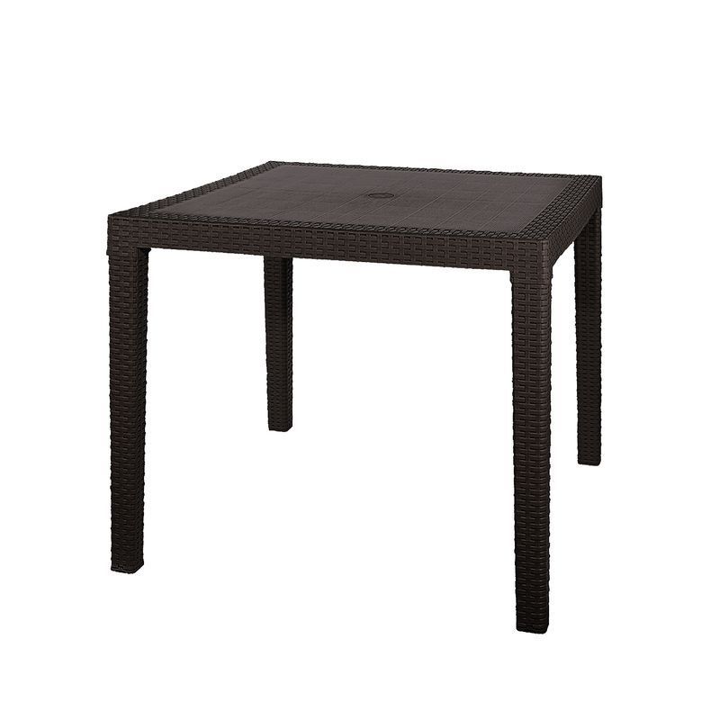 Стол 815*815*750мм пластик Rodos квадратный с декором венге (1)