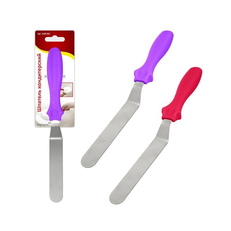 Шпатель кондитерский 23см нерж.сталь/пластик VL80-362 (12/144)
