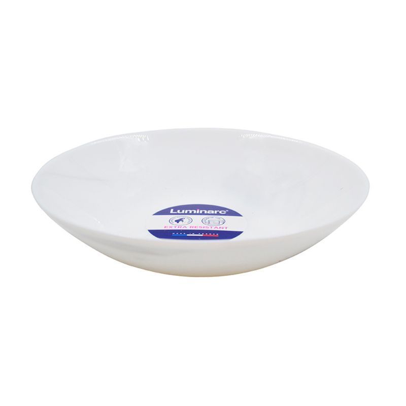 Тарелка глубокая 20см стеклокерамика ДИВАЛИ МАРБЛ БЕЛЫЙ суповая Q9212 (24)