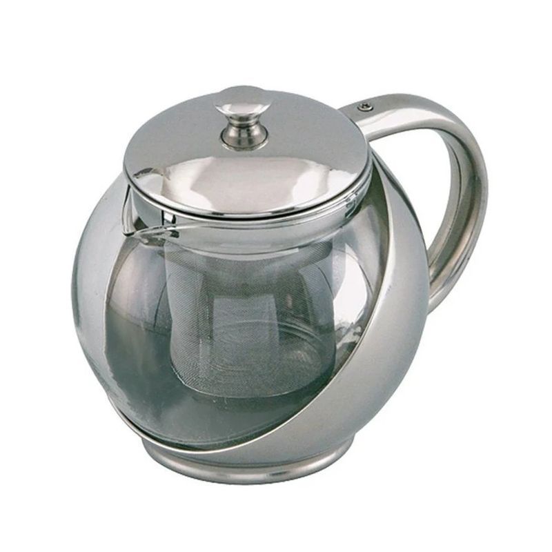 Чайник заварочный 500мл стекло/нерж.сталь с мет.ситом RS\TP 7201-50 (24)
