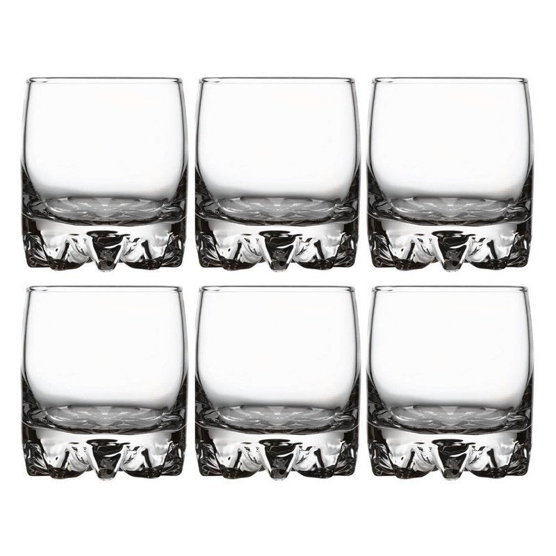 Стаканы для сока набор 6шт 200мл стекло СИЛЬВАНА (8)