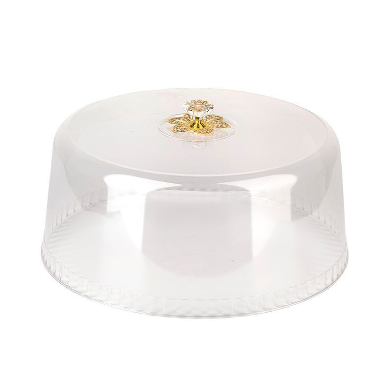 Крышка для блюда 30см пластик с мет.ручкой (60)