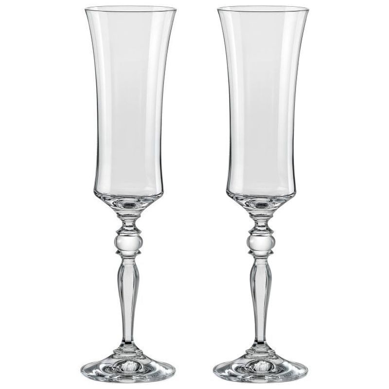 Бокалы для шампанского набор 2шт 190мл стекло ГРАЦИЯ