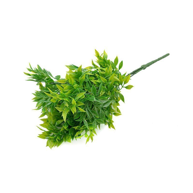 Декор Ветка зелени 34см 5 веток пластик 1025-5 (2/600)