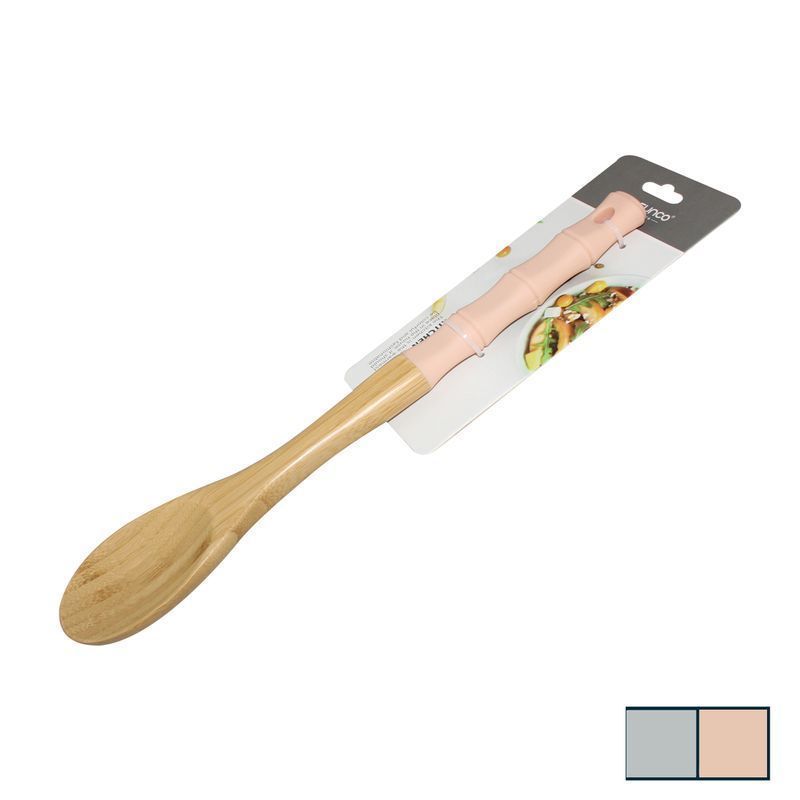 Ложка кулинарная 30,5*5,4*1см бамбук/силикон SK-3112/JC-14364 (96)