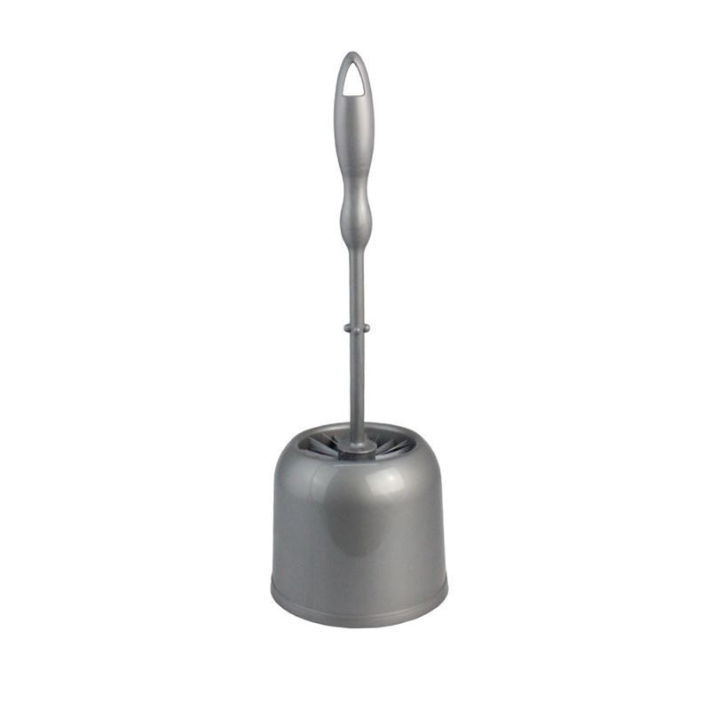 Ершик туалетный 130*380мм пластик КЛАССИК темно-серый (30)