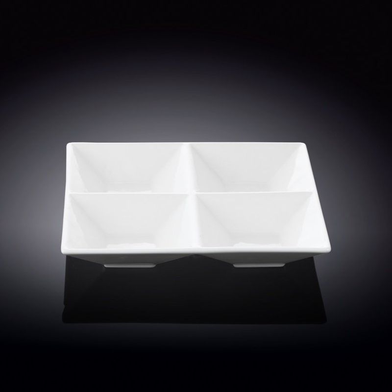 Менажница 4 секции фарфор 15см WL-992017 / A (6/36)