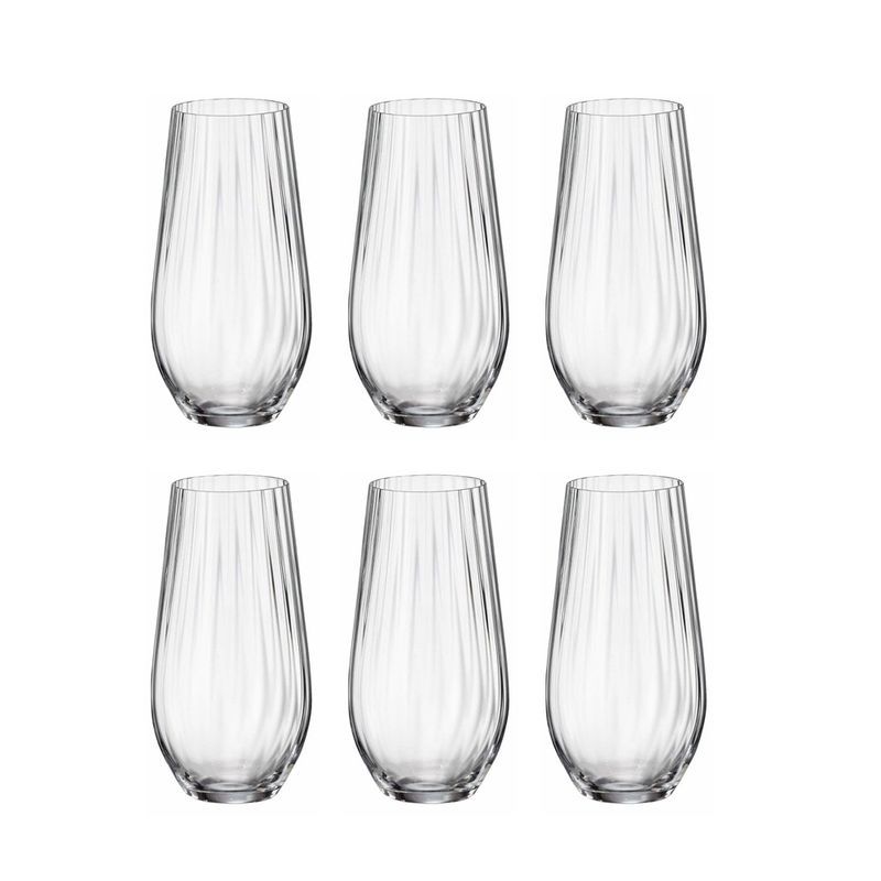Стаканы для воды набор 6шт 580мл стекло КОЛУМБА Optic 91E/2SG64/0/00000/580-664 (8)