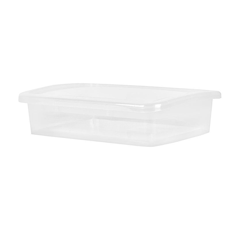 Ящик для хранения 5л 37*27,4*9,5см пластик Laconic прозрачный кристалл (6)