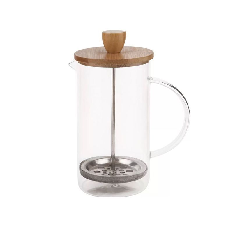 Френч-пресс 600мл стекло бамбук.крышка мет.фильтр JC-15535 (36)
