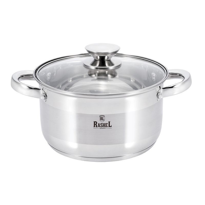 Кастрюля 2,6л нерж.сталь БЕРТА со стекл.крышкой 18*11см (4)