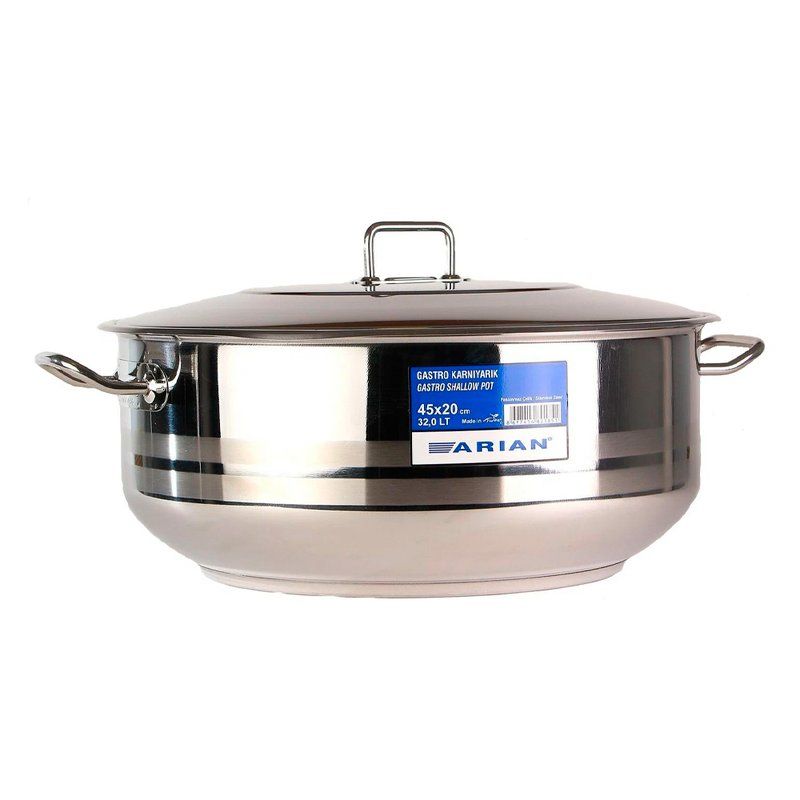 Кастрюля 29л 45*20см/дно d29см нерж.сталь Hascevher Gastro 3TTCLK3245001 (2)