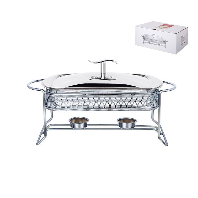 Мармит 1,6л стекло на мет.подставке (4)