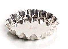 Форма для кекса 14,4*2,6см белая жесть вес 44г традиционная низкая КФ-11.000 (140)