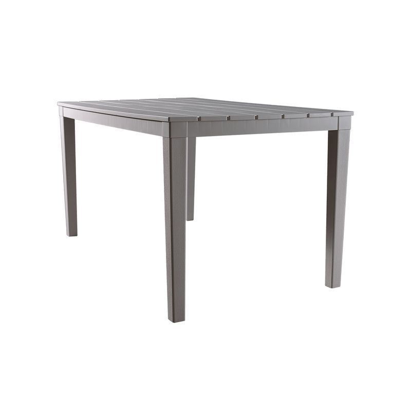 Стол прямоугольный пластик Прованс 140*80см на 4-х опорах h70см грэй (1)