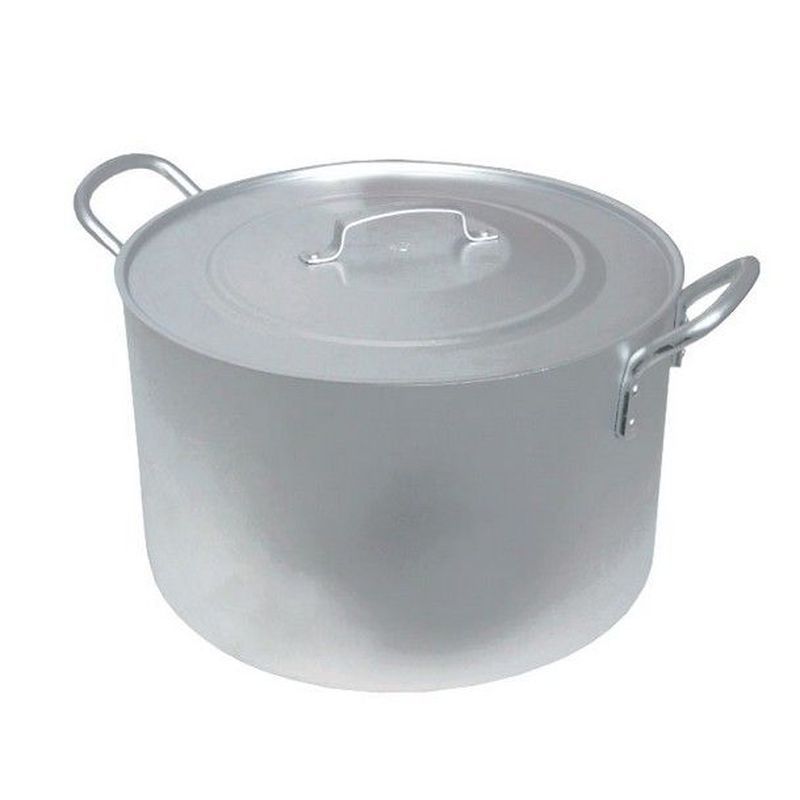 Котел 50л алюминий ПОВАРСКОЙ 44*33см толщина дна 3мм толщина стенки 2мм (1)