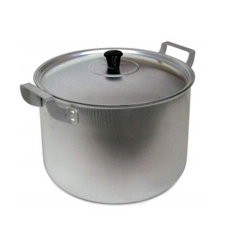 Кастрюля 6л алюминий КЛАССИКА мет.крышка (6)