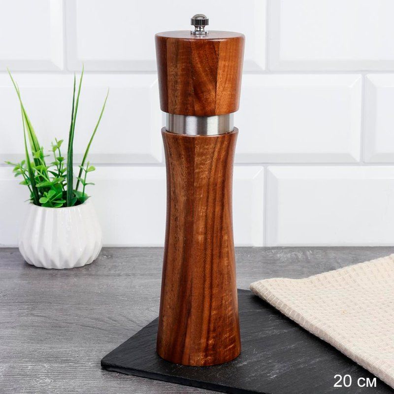 Мельница для специй 20см дерево акация JS1103-20 (64)