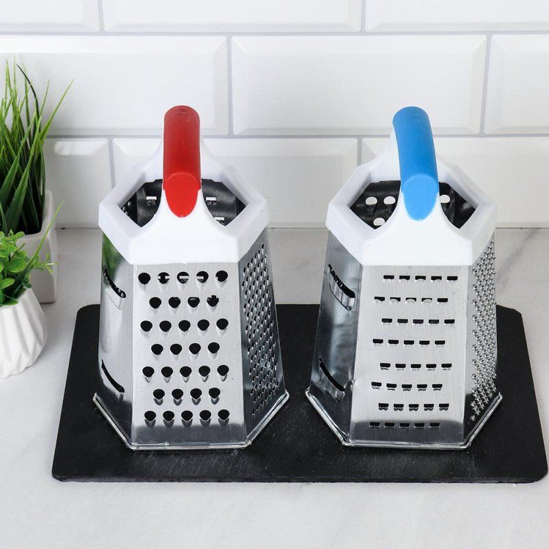 Терка 6 гранная 20см металл/пластик F-678-6 (144)