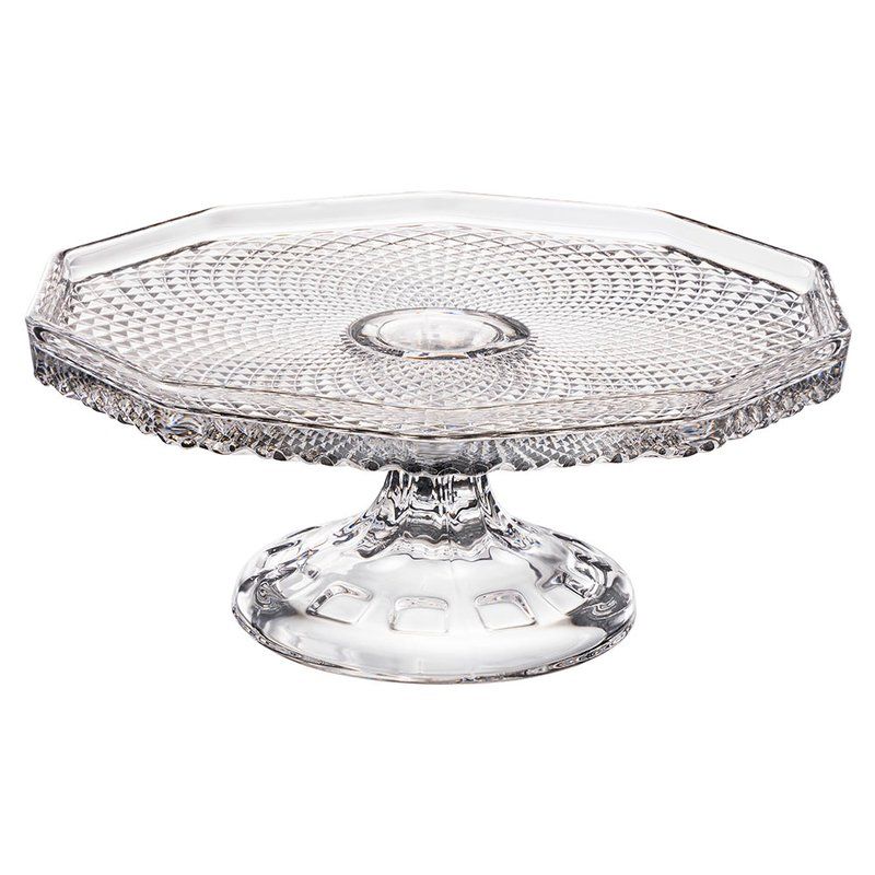 Тортовница 19,5*7,5см стекло DIAMANT (12)