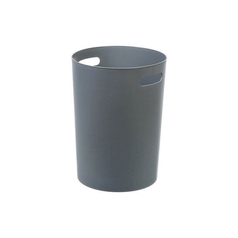 Контейнер для мусора 12л пластик SТИЛЪ темно-серый (20)