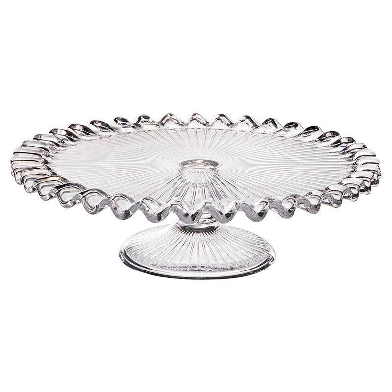 Тортовница 25*7,5см стекло WAVY (12)