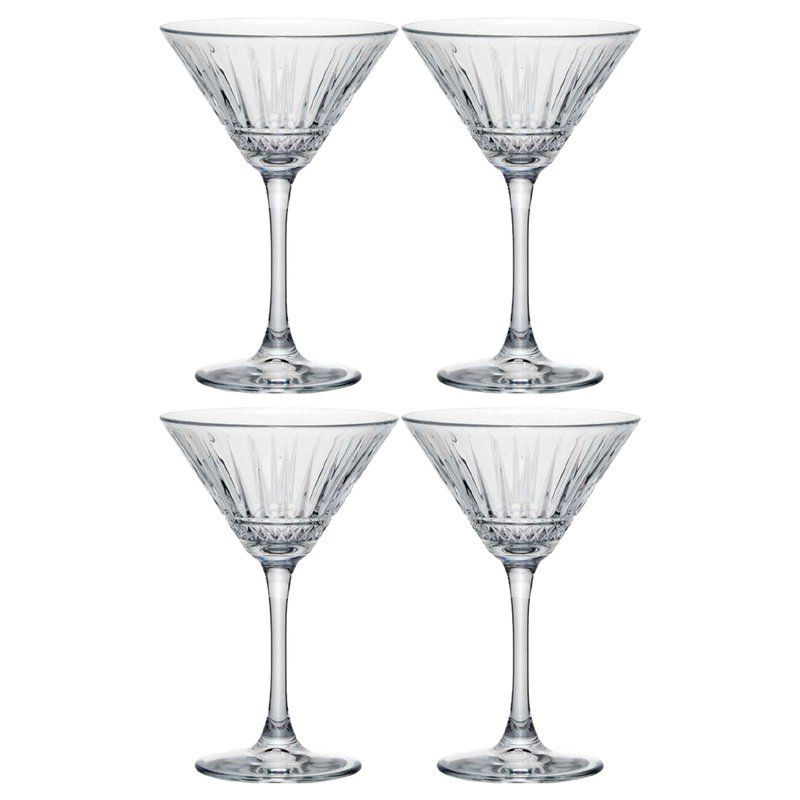 Бокалы для мартини набор 4шт 220мл стекло ЭЛИЗИЯ (4)