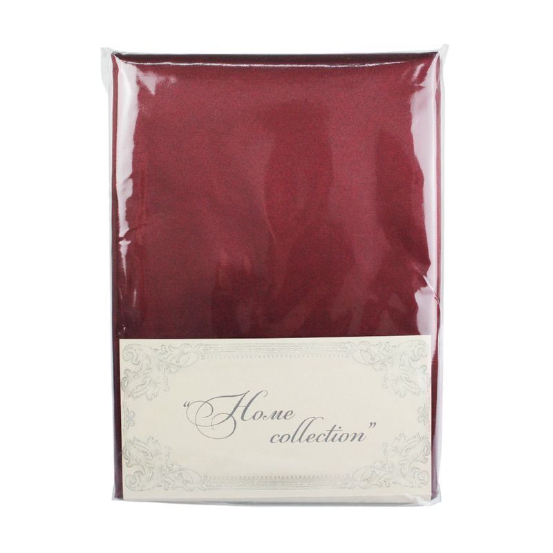 Скатерть 260*150см полиэстер 86% хлопок 14% ГЛАДЬ вишневая 1809В-01