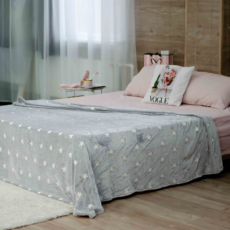 Плед 150*200 фланель ДомВелл рис. Галактика